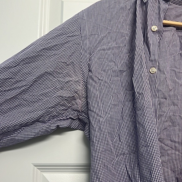 Dark Purple Gingham RL Button Down - Picture 5 of 10